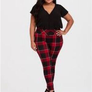 Torrid plaid pixie pants